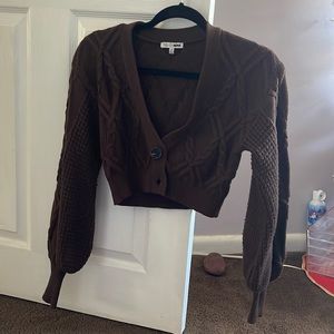 Worn only once fashion nova super cropped sweater